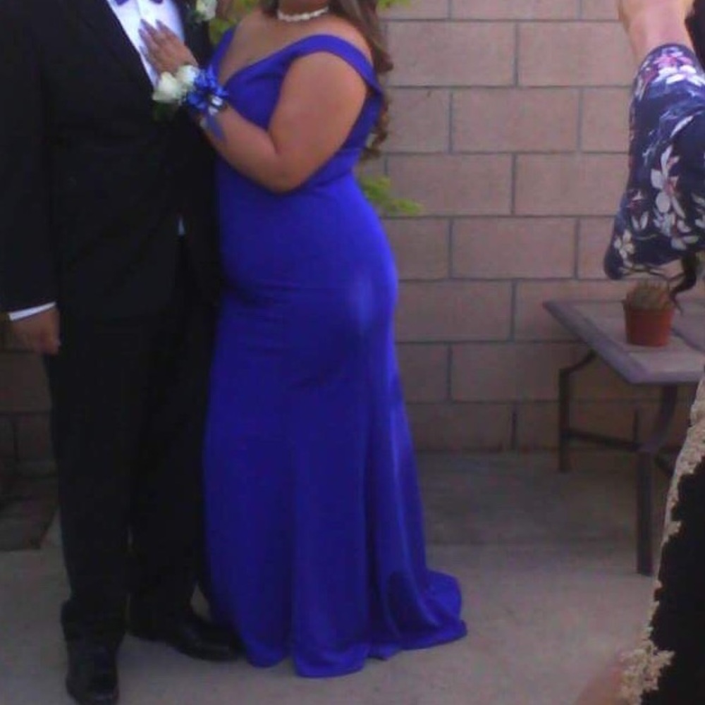 Blue prom dress